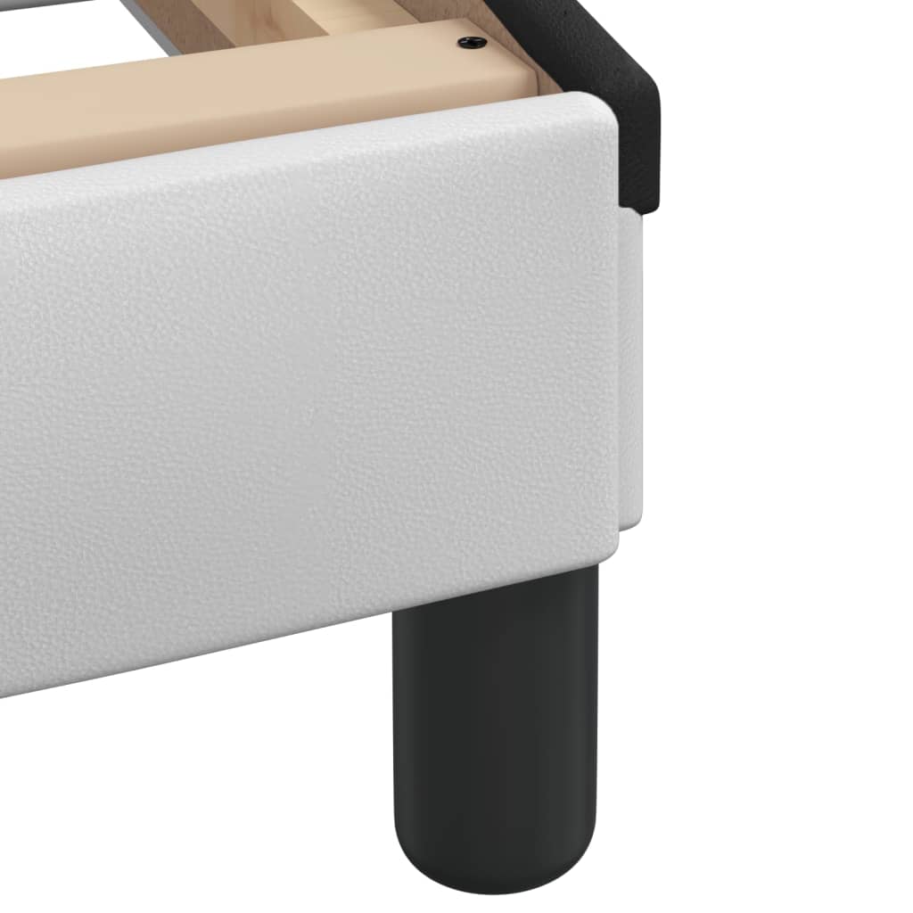 vidaXL Πλαίσιο Κρεβατιού Dover Λευκό/Μαύρο 80x200εκ Συνθ. Δέρμα