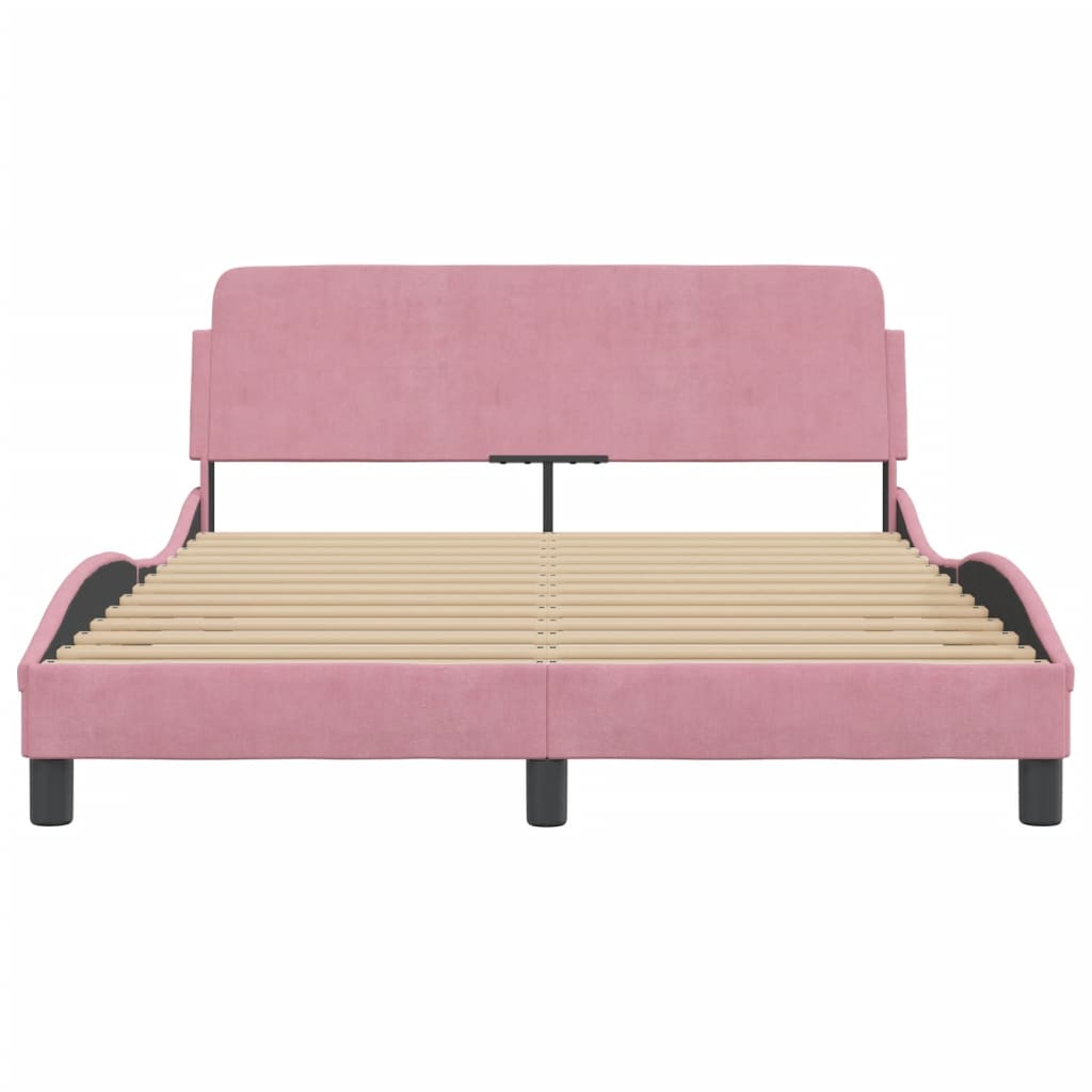 vidaXL Πλαίσιο Κρεβατιού με Κεφαλάρι Dover 120x200εκ. Βελούδινο