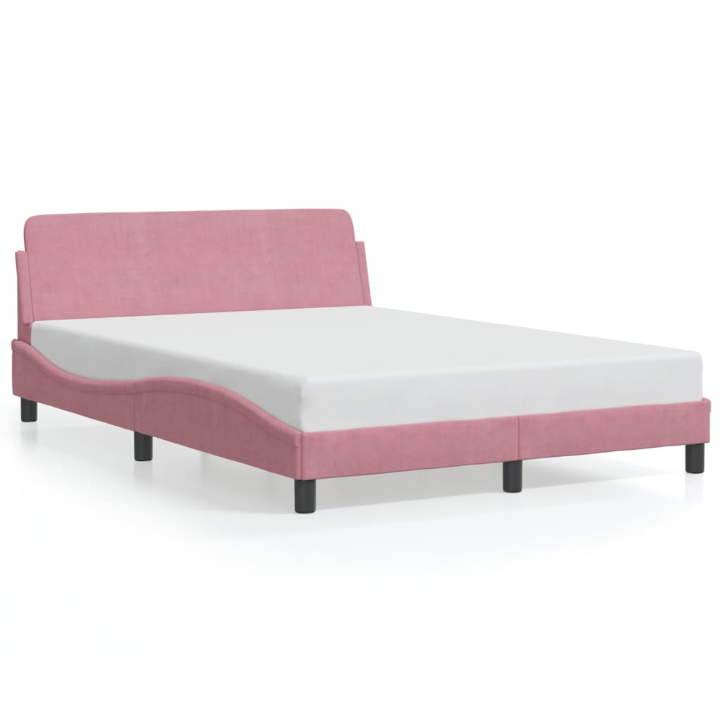 vidaXL Πλαίσιο Κρεβατιού με Κεφαλάρι Dover 140x200εκ. Βελούδινο