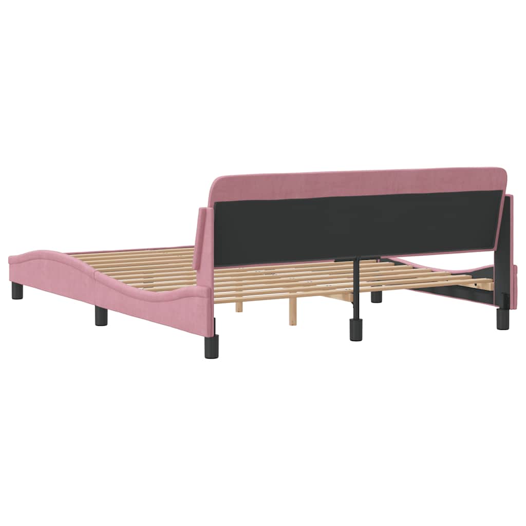 vidaXL Πλαίσιο Κρεβατιού με Κεφαλάρι Dover 160x200εκ. Βελούδινο