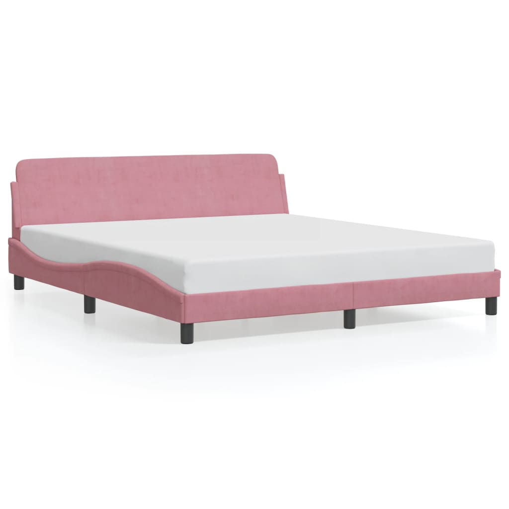 vidaXL Πλαίσιο Κρεβατιού με Κεφαλάρι Dover 180x200εκ. Βελούδινο