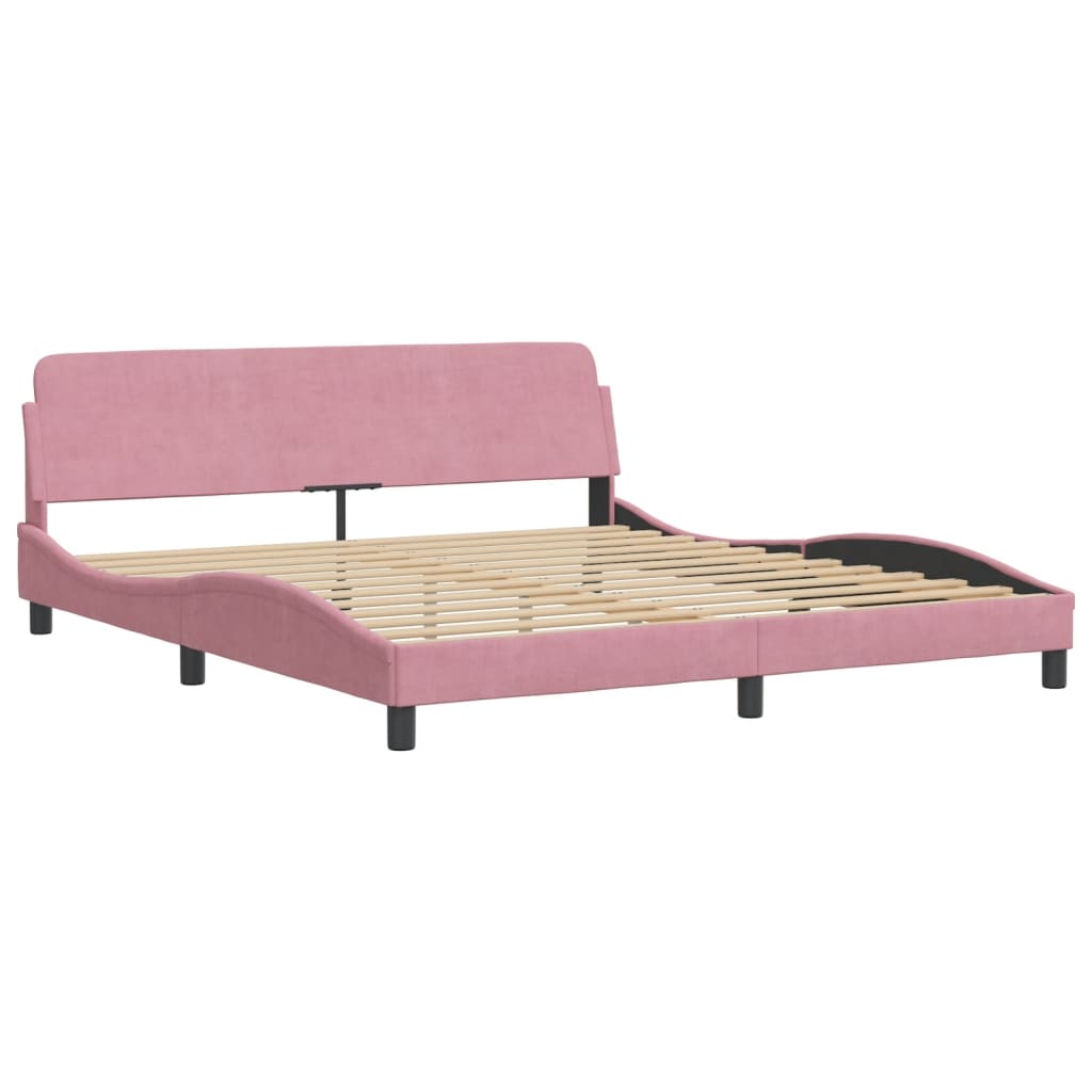 vidaXL Πλαίσιο Κρεβατιού με Κεφαλάρι Dover 180x200εκ. Βελούδινο