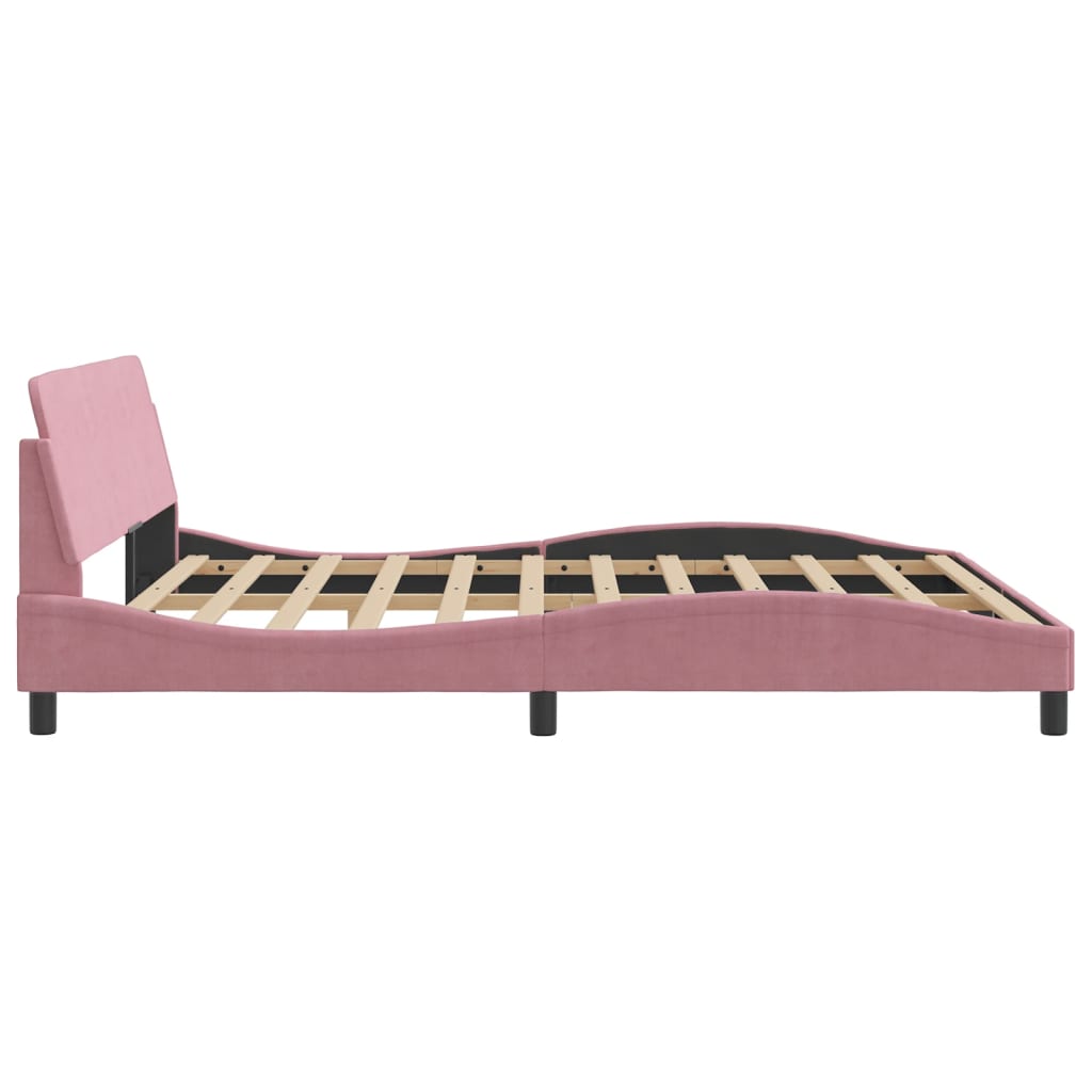 vidaXL Πλαίσιο Κρεβατιού με Κεφαλάρι Dover 180x200εκ. Βελούδινο