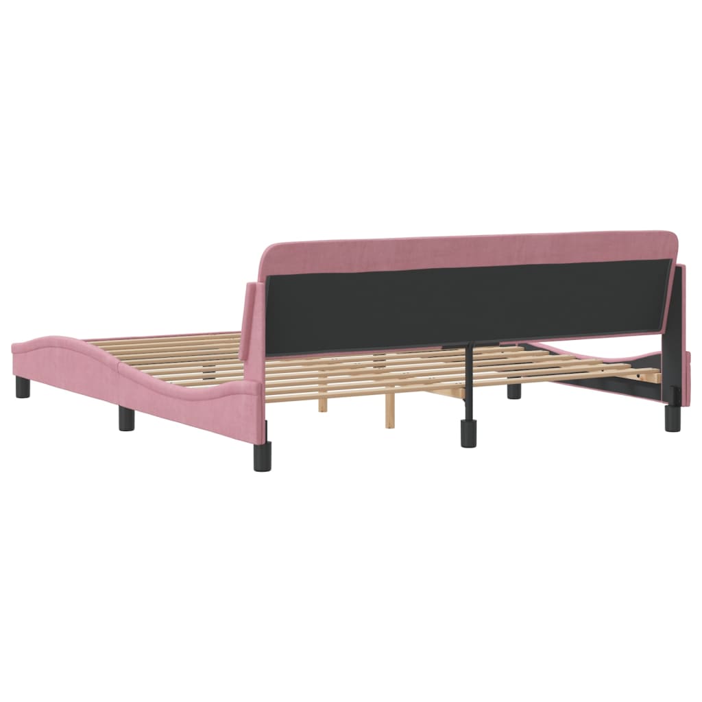 vidaXL Πλαίσιο Κρεβατιού με Κεφαλάρι Dover 180x200εκ. Βελούδινο