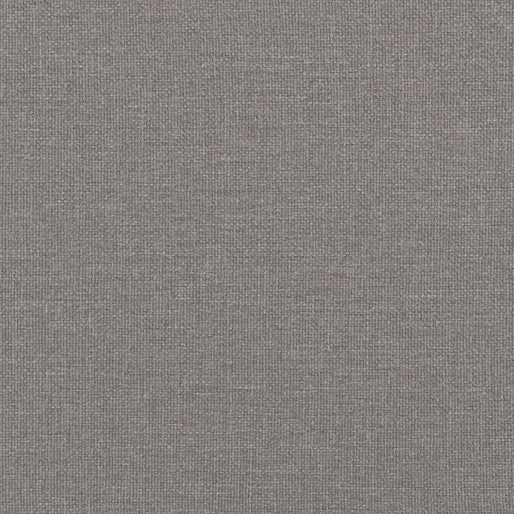 vidaXL Σκελετός Κρεβατιού Dover Taupe 200x200 εκ.Υφασμάτινο