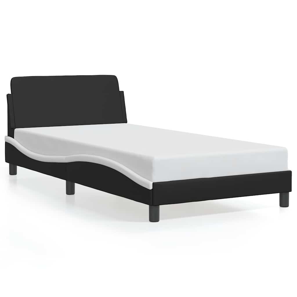 vidaXL Σκελετός Κρεβατιού Dover 100x190 εκ.Συνθ. Δέρμα