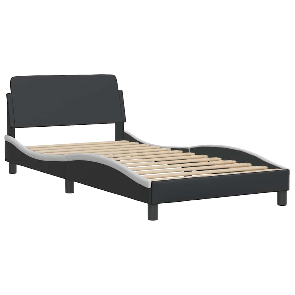vidaXL Σκελετός Κρεβατιού Dover 100x190 εκ.Συνθ. Δέρμα