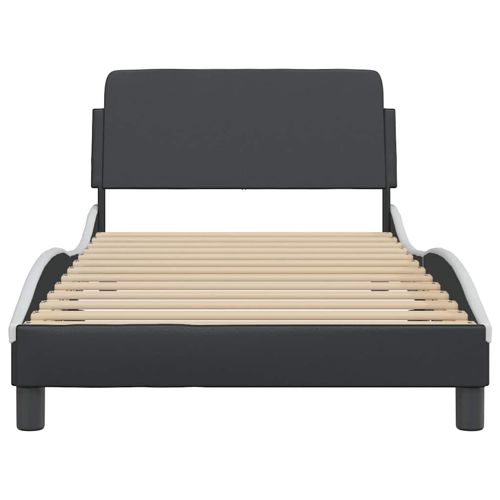 vidaXL Σκελετός Κρεβατιού Dover 100x190 εκ.Συνθ. Δέρμα