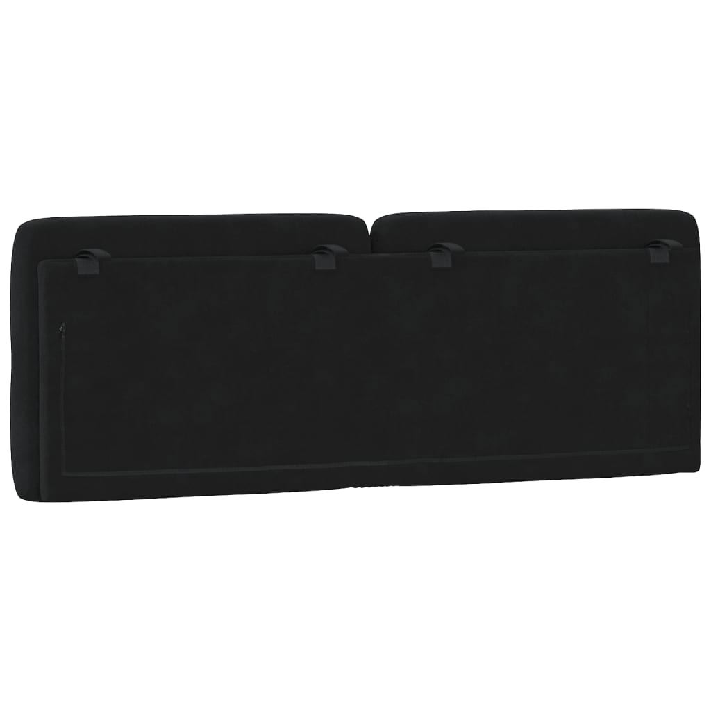 vidaXL Μαξιλάρι για Κεφαλάρι Μαύρο 120 εκ. Βελούδο