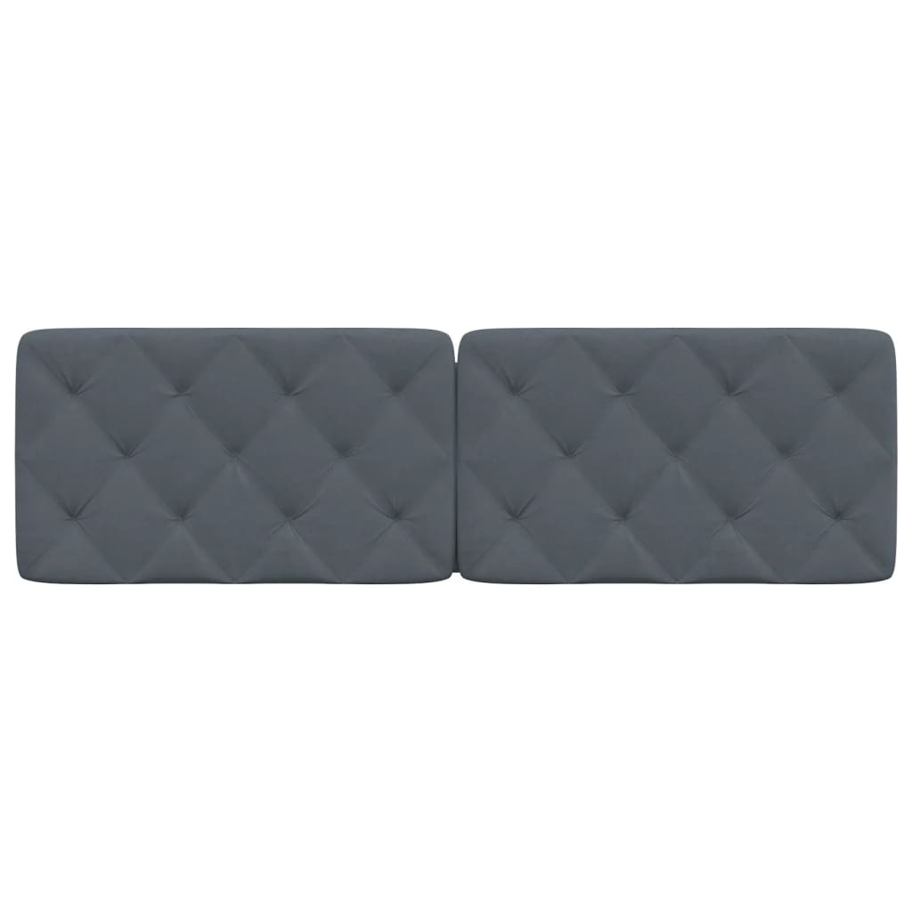 vidaXL Μαξιλάρι για Κεφαλάρι Σκούρο Γκρι 160 εκ. Βελούδο