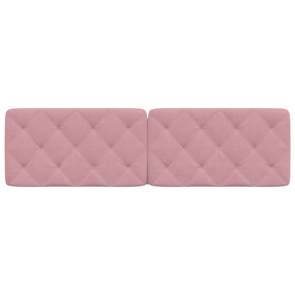 vidaXL Μαξιλάρι για Κεφαλάρι Ροζ 180 εκ. Βελούδο