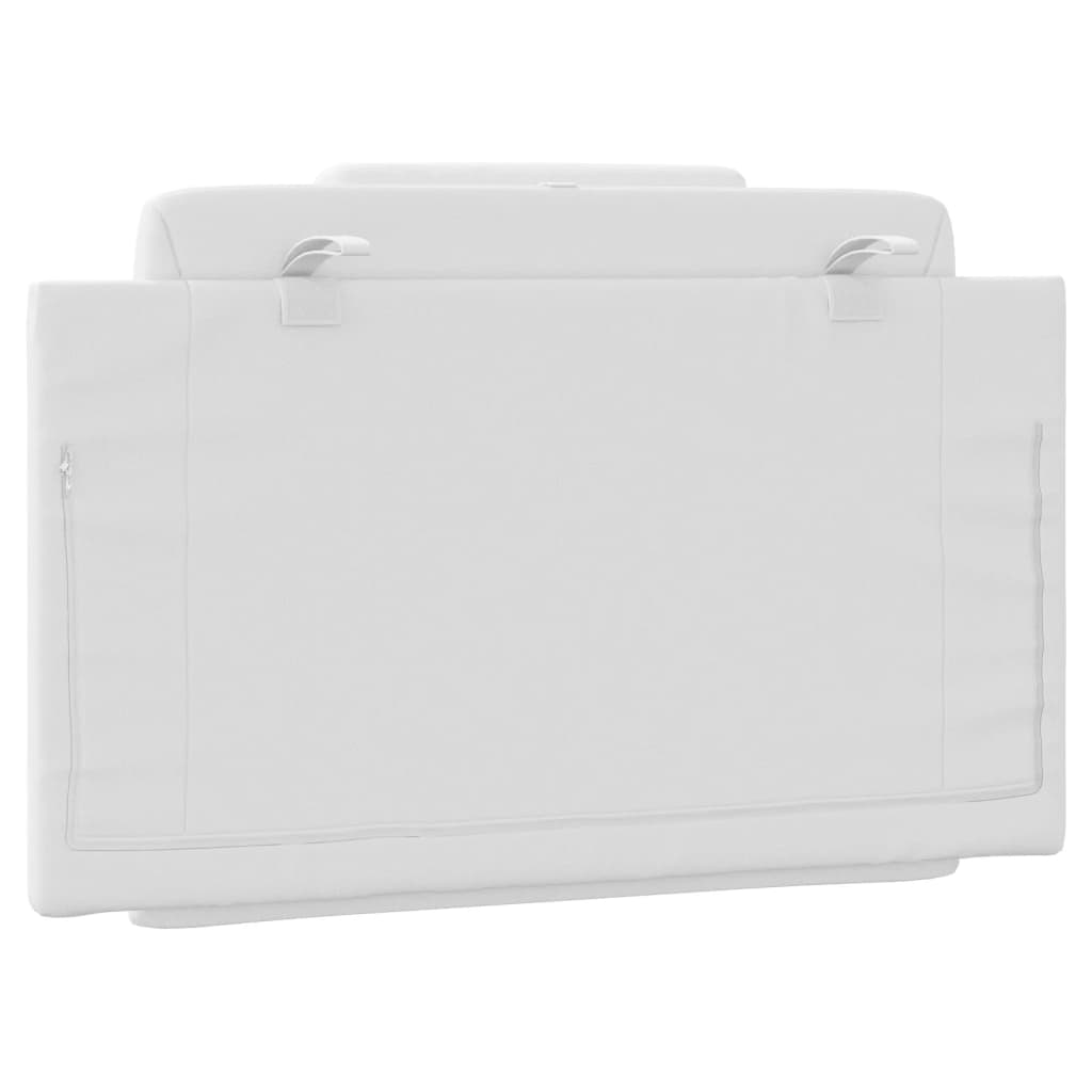 vidaXL Μαξιλάρι για Κεφαλάρι Λευκό 80 εκ. από Συνθετικό Δέρμα