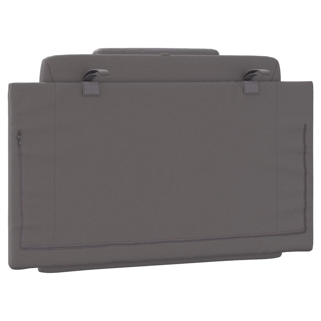 vidaXL Μαξιλάρι για Κεφαλάρι Γκρι 80 εκ. από Συνθετικό Δέρμα