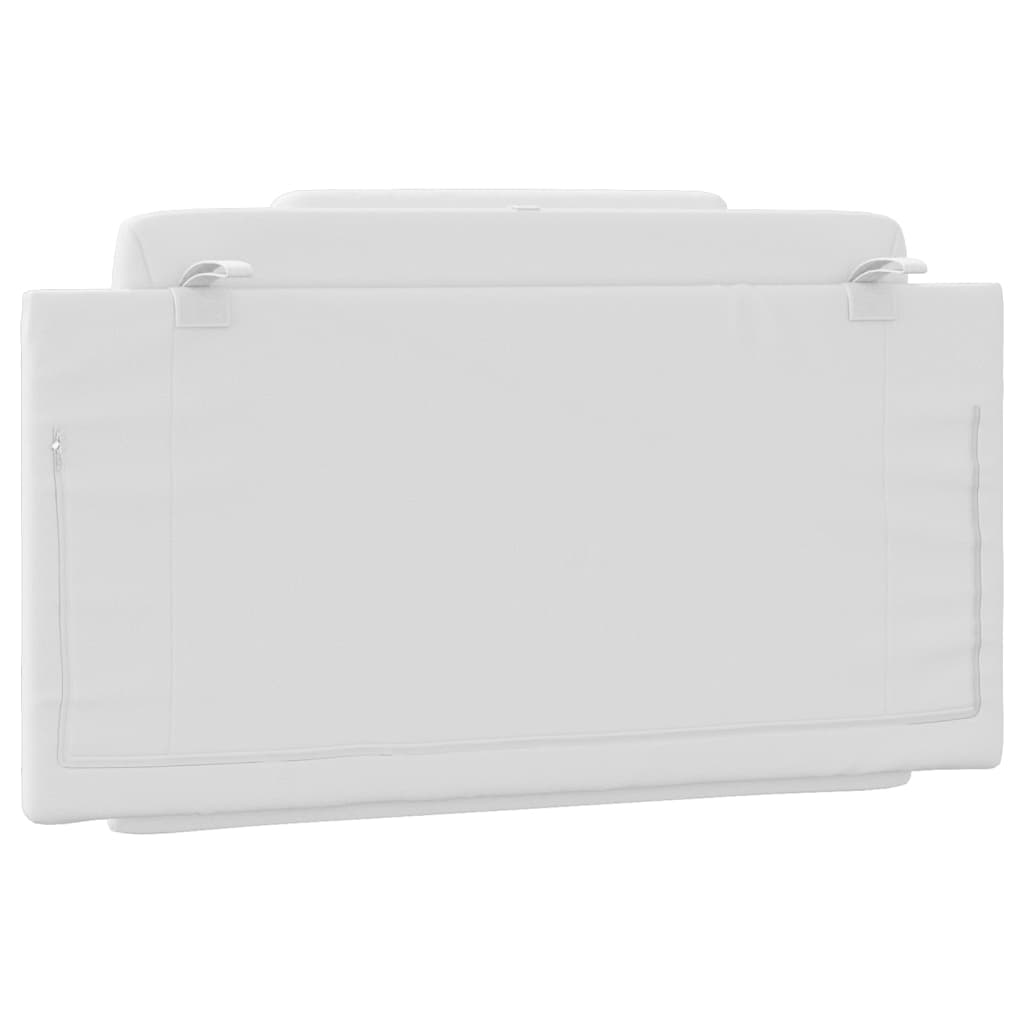 vidaXL Μαξιλάρι για Κεφαλάρι Λευκό 100 εκ. από Συνθετικό Δέρμα