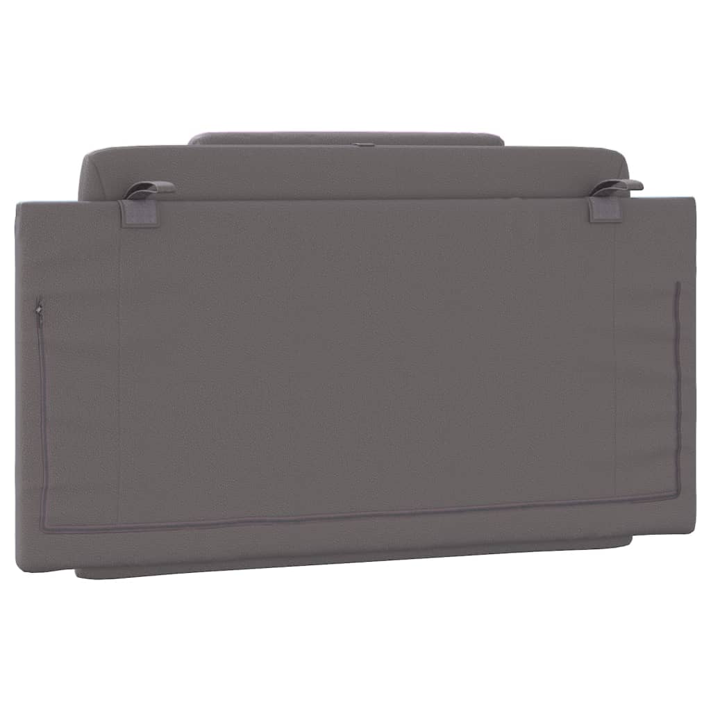 vidaXL Μαξιλάρι για Κεφαλάρι Γκρι 100 εκ. από Συνθετικό Δέρμα