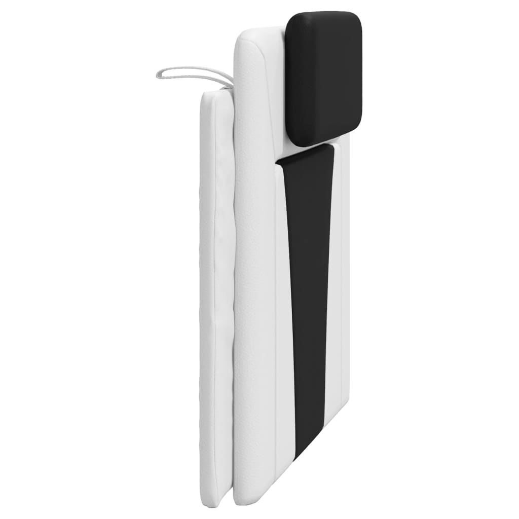 vidaXL Μαξιλάρι για Κεφαλάρι Λευκό μαύρο 100εκ. από Συνθετικό Δέρμα