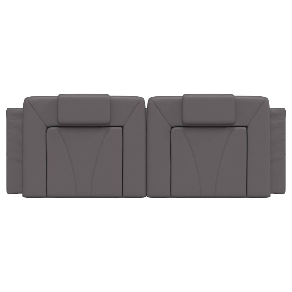 vidaXL Μαξιλάρι για Κεφαλάρι Γκρι 120 εκ. από Συνθετικό Δέρμα