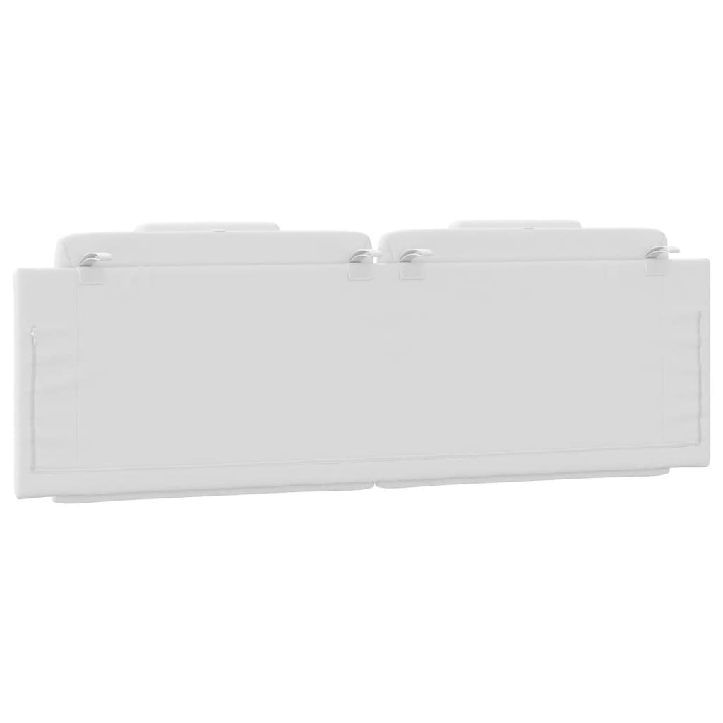 vidaXL Μαξιλάρι για Κεφαλάρι Λευκό 160 εκ. από Συνθετικό Δέρμα