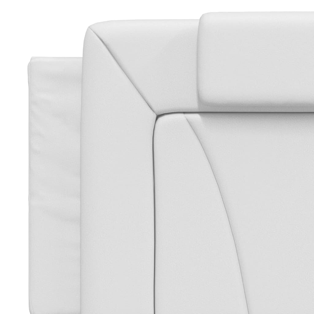 vidaXL Μαξιλάρι για Κεφαλάρι Λευκό 160 εκ. από Συνθετικό Δέρμα