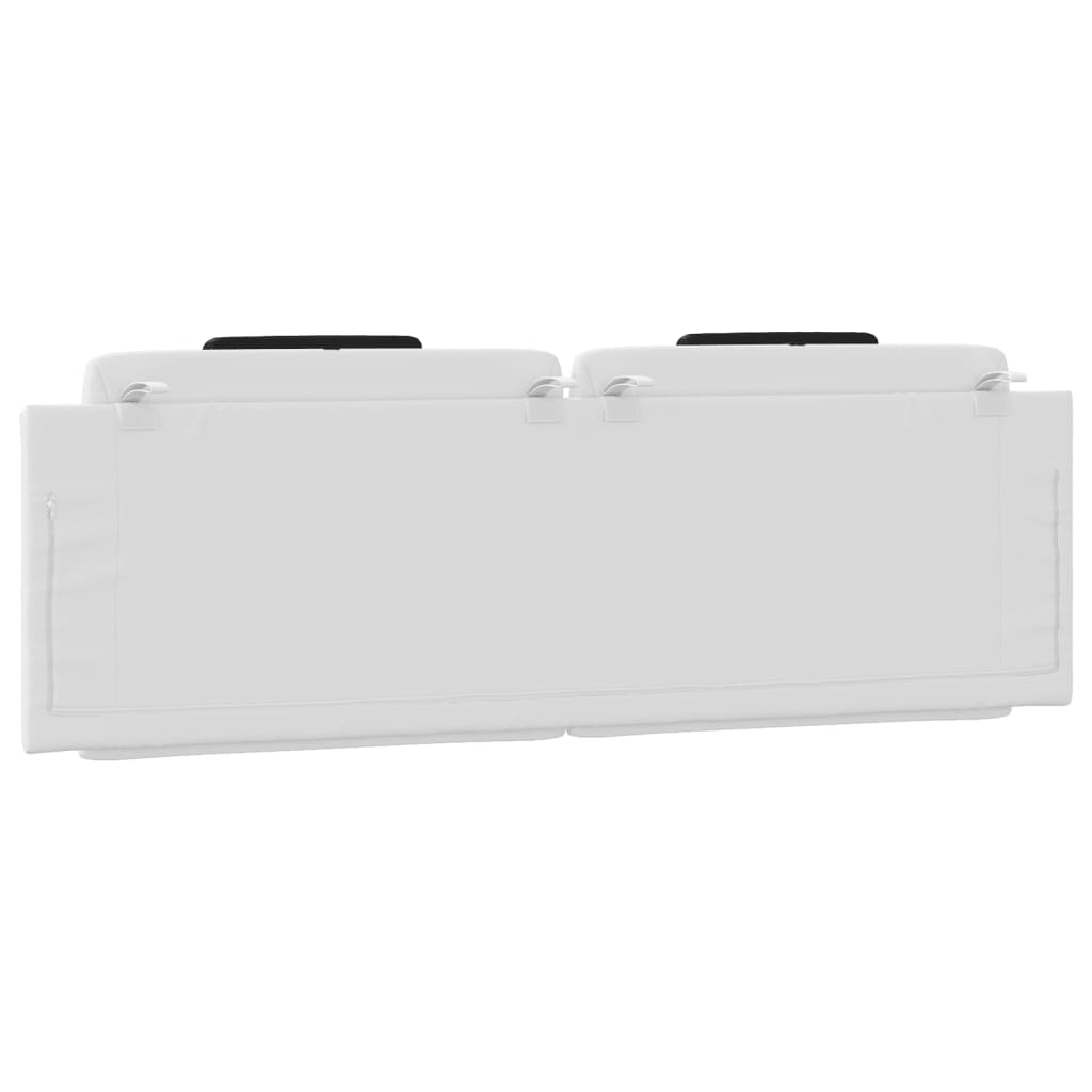 vidaXL Μαξιλάρι για Κεφαλάρι Λευκό και μαύρο 160εκ.από Συνθετικό Δέρμα