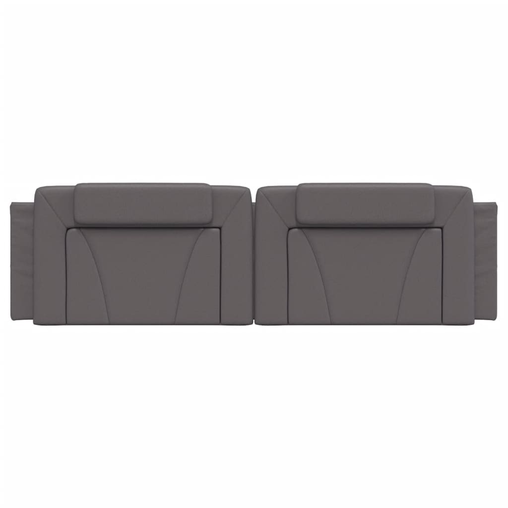 vidaXL Μαξιλάρι για Κεφαλάρι Γκρι 180 εκ. από Συνθετικό Δέρμα