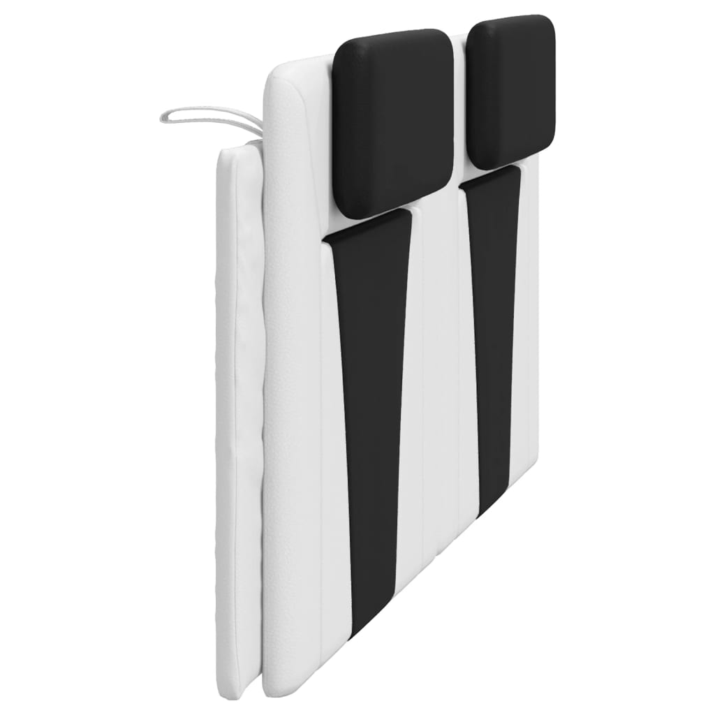 vidaXL Μαξιλάρι για Κεφαλάρι Λευκό/Μαύρο 180 εκ. από Συνθετικό Δέρμα