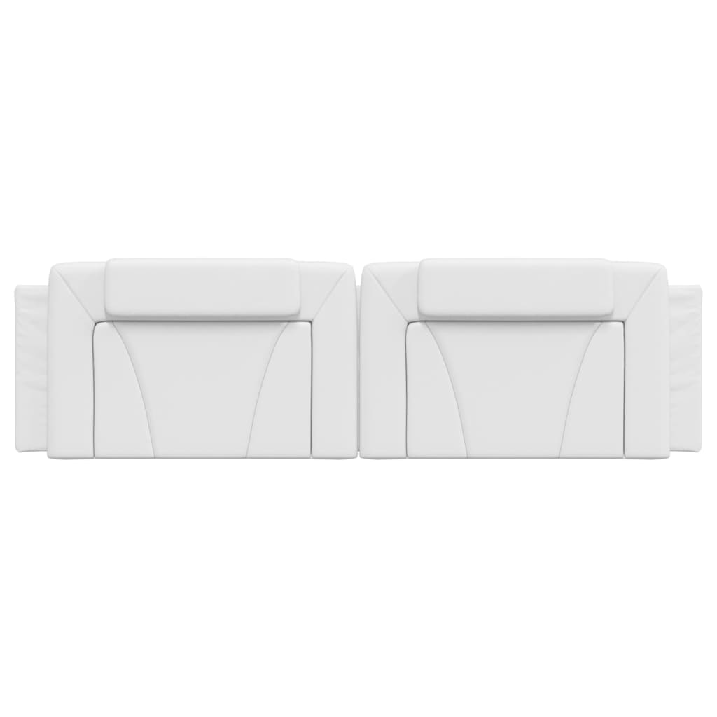 vidaXL Μαξιλάρι για Κεφαλάρι Viana Λευκό 183 εκ. από Συνθετικό Δέρμα