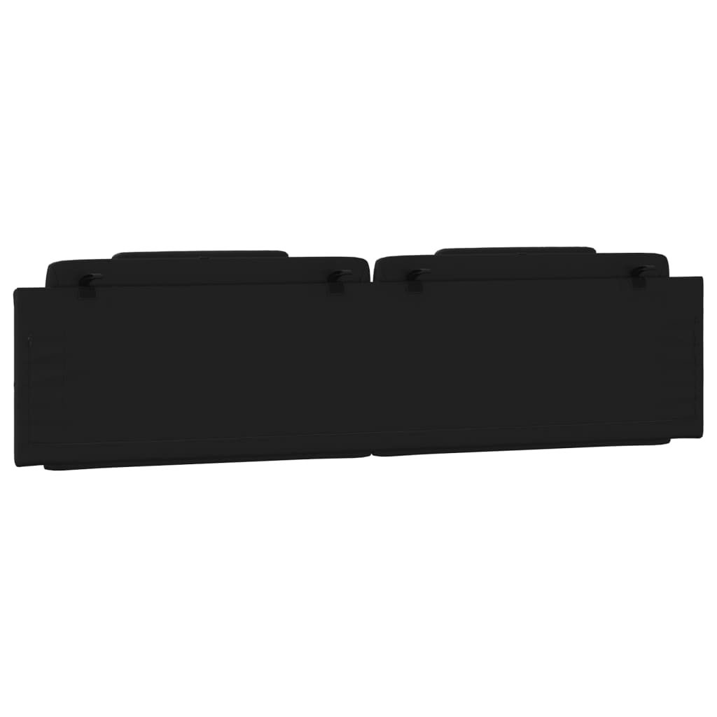 vidaXL Μαξιλάρι για Κεφαλάρι Μαύρο 200 εκ. από Συνθετικό Δέρμα