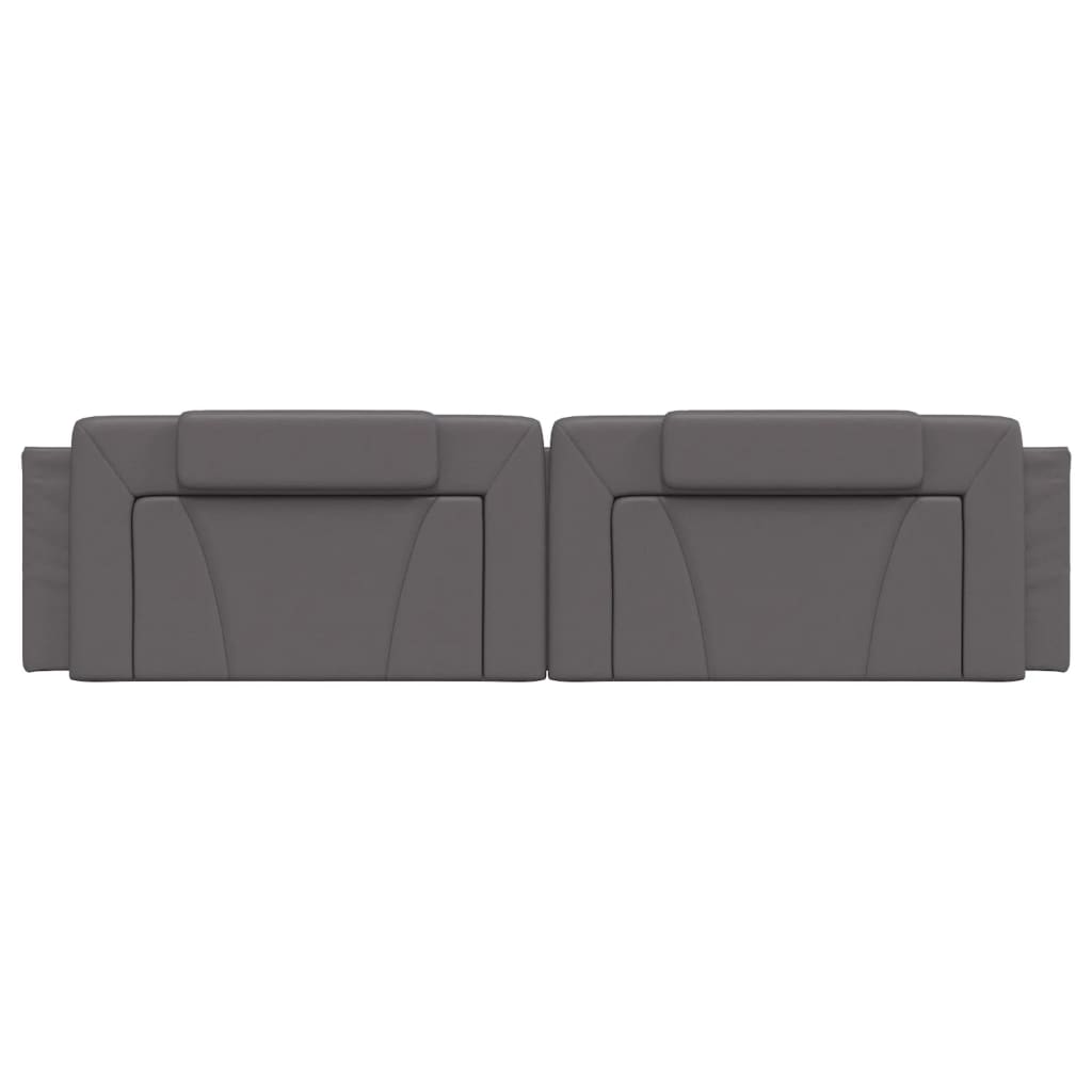 vidaXL Μαξιλάρι για Κεφαλάρι Γκρι 200 εκ. από Συνθετικό Δέρμα