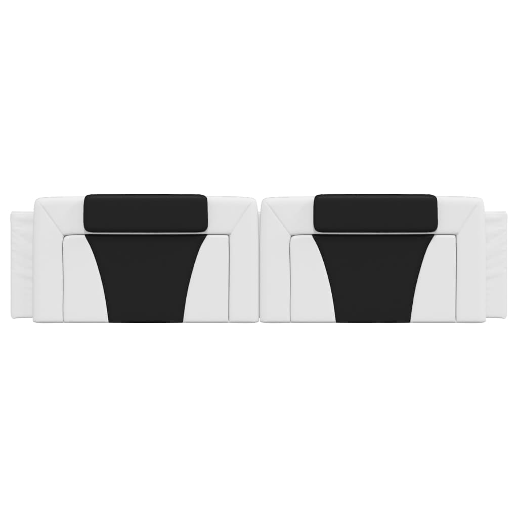 vidaXL Μαξιλάρι για Κεφαλάρι Λευκό μαύρο 200εκ. από Συνθετικό Δέρμα