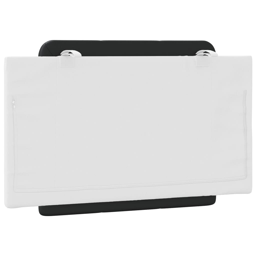 vidaXL Μαξιλάρι για Κεφαλάρι Zadar Μαύρο και λευκό 90εκ. από Συνθετικό Δέρμα