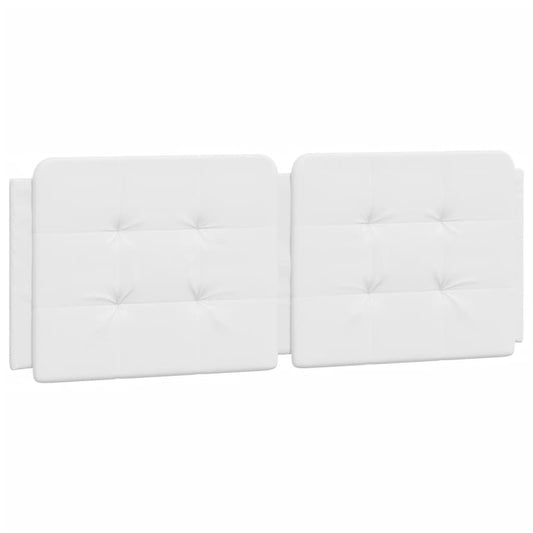 vidaXL Μαξιλάρι για Κεφαλάρι Λευκό 140 εκ. από Συνθετικό Δέρμα