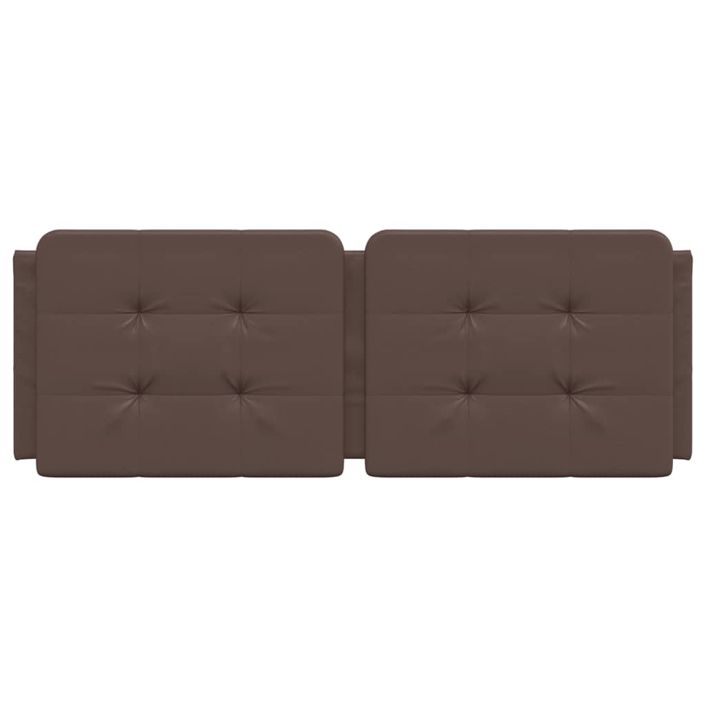 vidaXL Μαξιλάρι για Κεφαλάρι Καφέ 140 εκ. από Συνθετικό Δέρμα