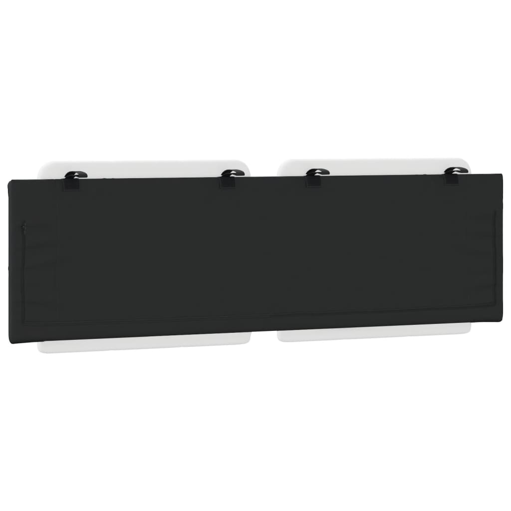 vidaXL Μαξιλάρι για Κεφαλάρι Λευκό και μαύρο 160εκ.από Συνθετικό Δέρμα