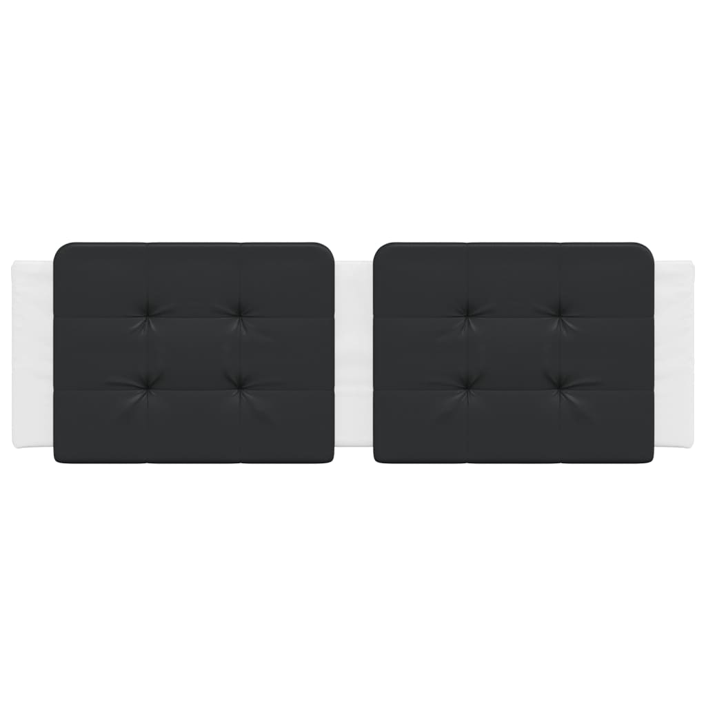 vidaXL Μαξιλάρι για Κεφαλάρι Zadar Μαύρο/λευκό 160 εκ. από Συνθετικό Δέρμα