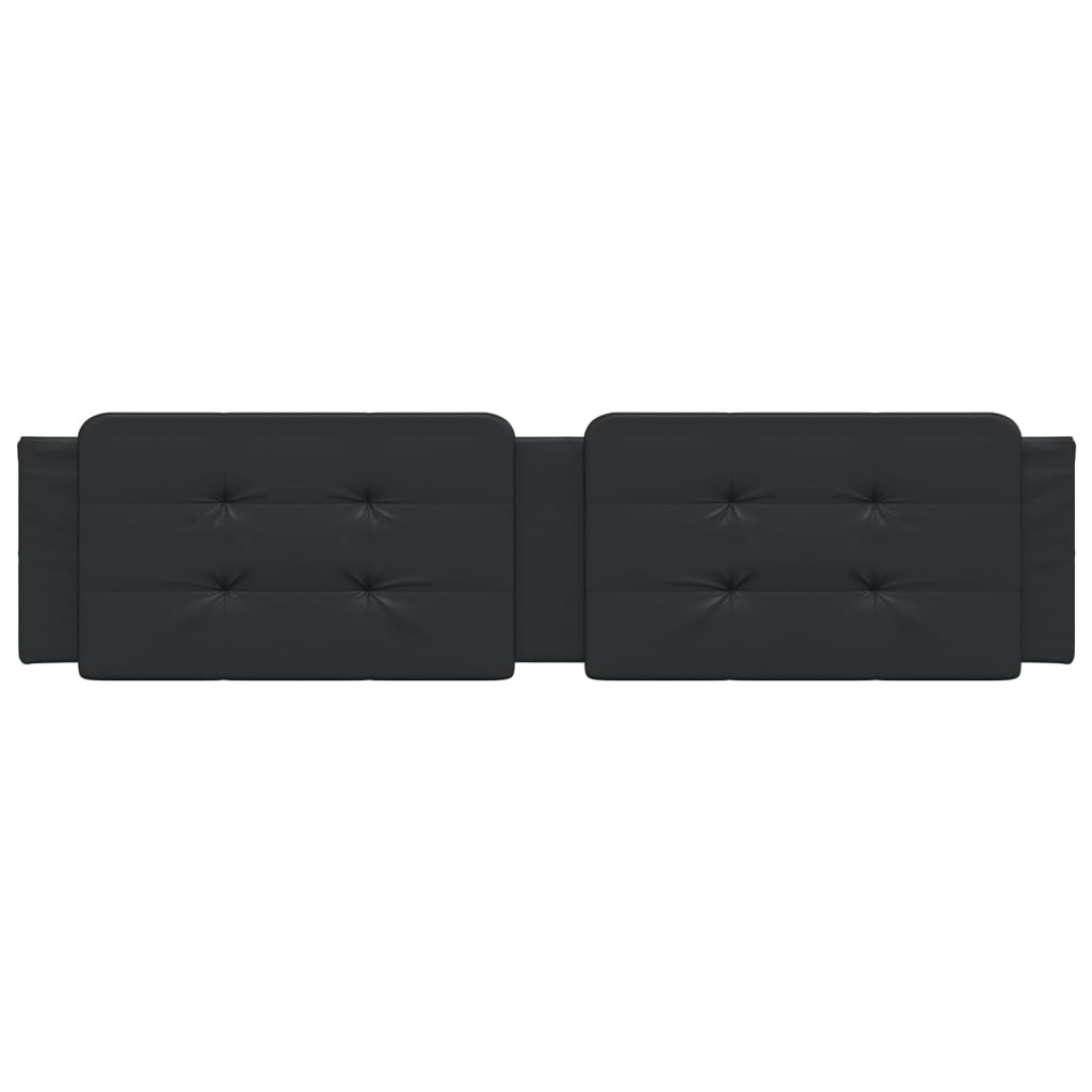 vidaXL Μαξιλάρι για Κεφαλάρι Μαύρο 200 εκ. από Συνθετικό Δέρμα