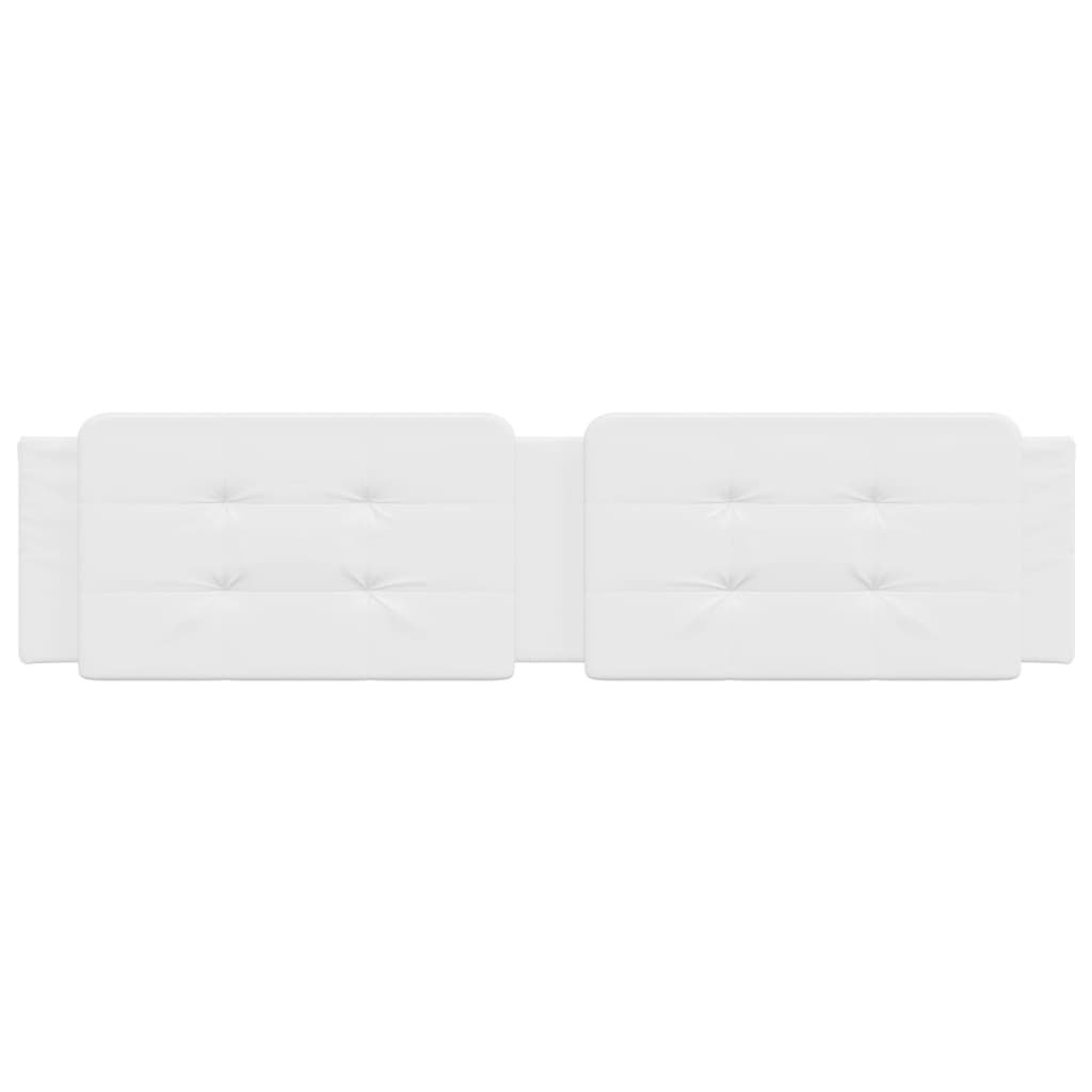 vidaXL Μαξιλάρι για Κεφαλάρι Λευκό 200 εκ. από Συνθετικό Δέρμα