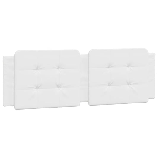 vidaXL Μαξιλάρι για Κεφαλάρι Zadar Λευκό 152 εκ. από Συνθετικό Δέρμα