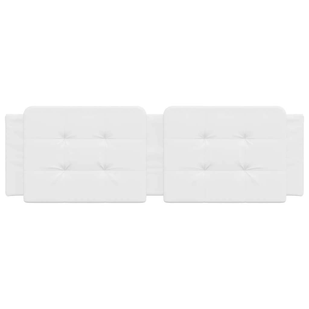 vidaXL Μαξιλάρι για Κεφαλάρι Zadar Λευκό 152 εκ. από Συνθετικό Δέρμα