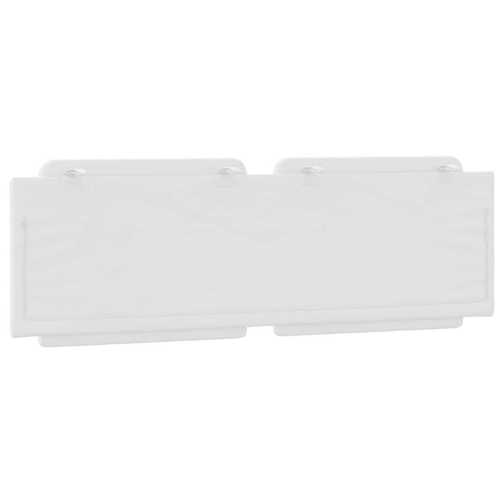 vidaXL Μαξιλάρι για Κεφαλάρι Zadar Λευκό 152 εκ. από Συνθετικό Δέρμα