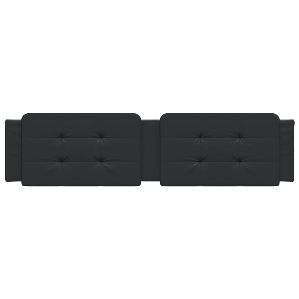 vidaXL Μαξιλάρι για Κεφαλάρι Zadar Μαύρο 193 εκ. από Συνθετικό Δέρμα