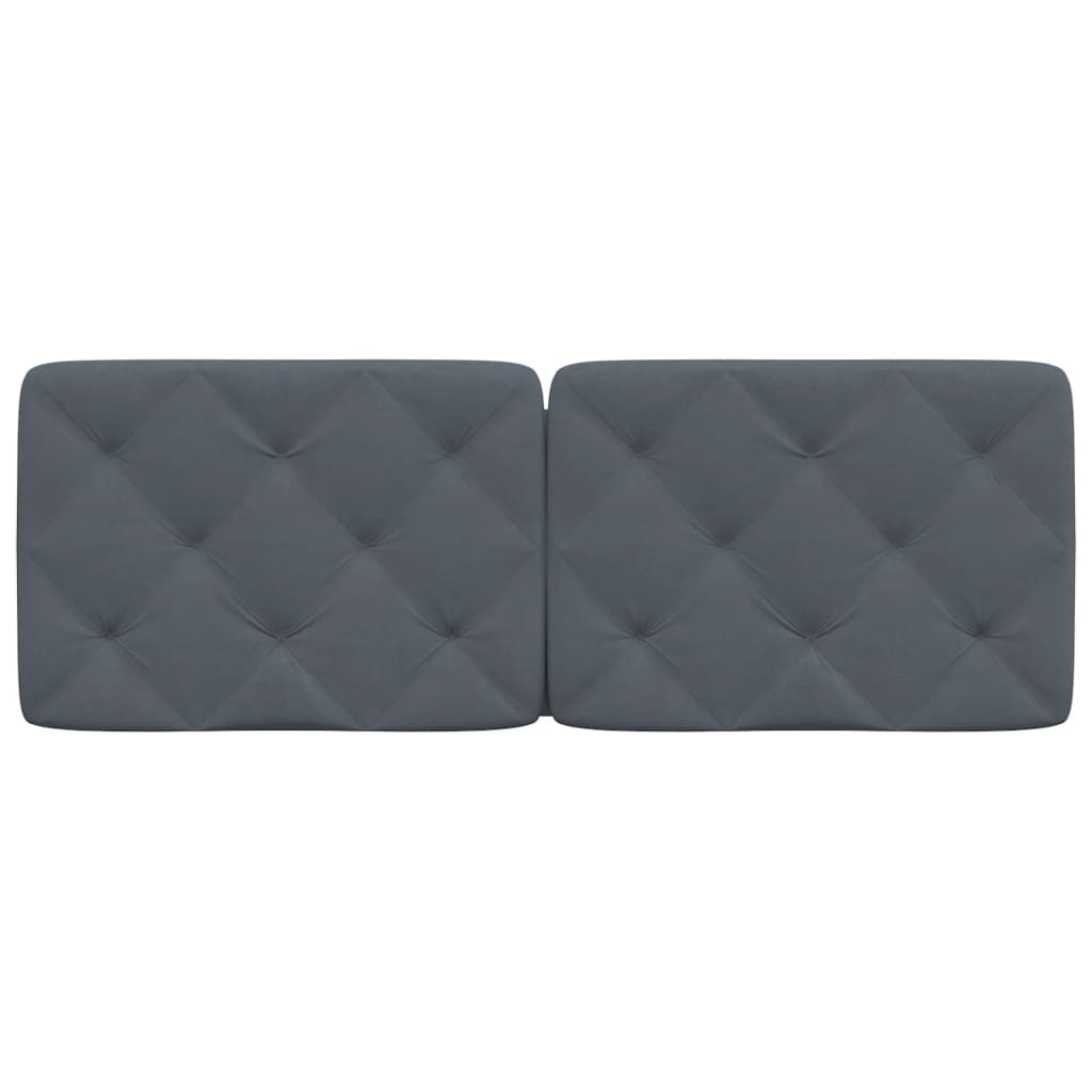 vidaXL Μαξιλάρι για Κεφαλάρι Σκούρο Γκρι 137 εκ. Βελούδο