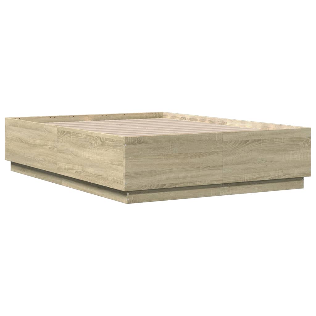 vidaXL Πλαίσιο Κρεβατιού Sonoma Δρυς 120x190 εκ. Επεξεργασμένο Ξύλο