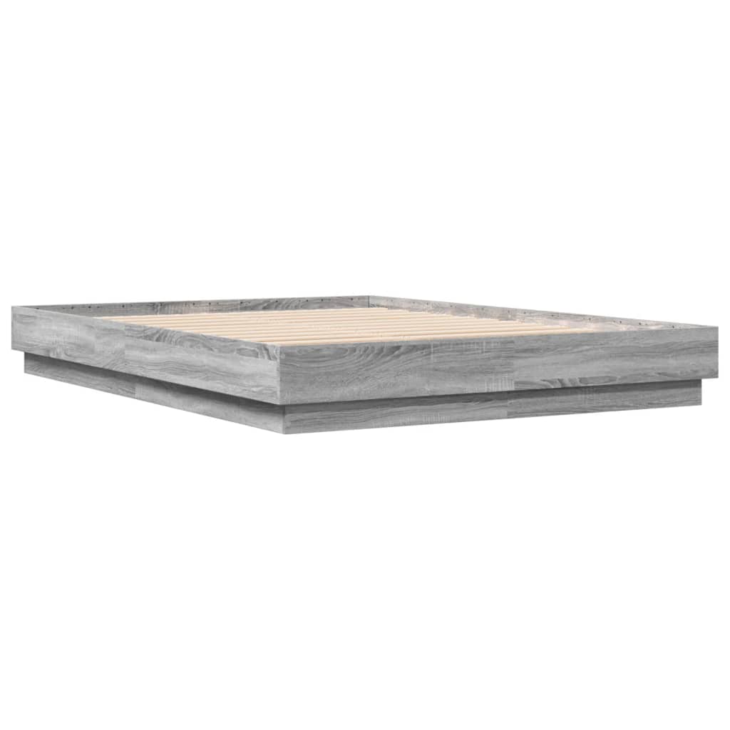 vidaXL Πλαίσιο Κρεβατιού με LED Γκρι sonoma 160 x 200 εκ.