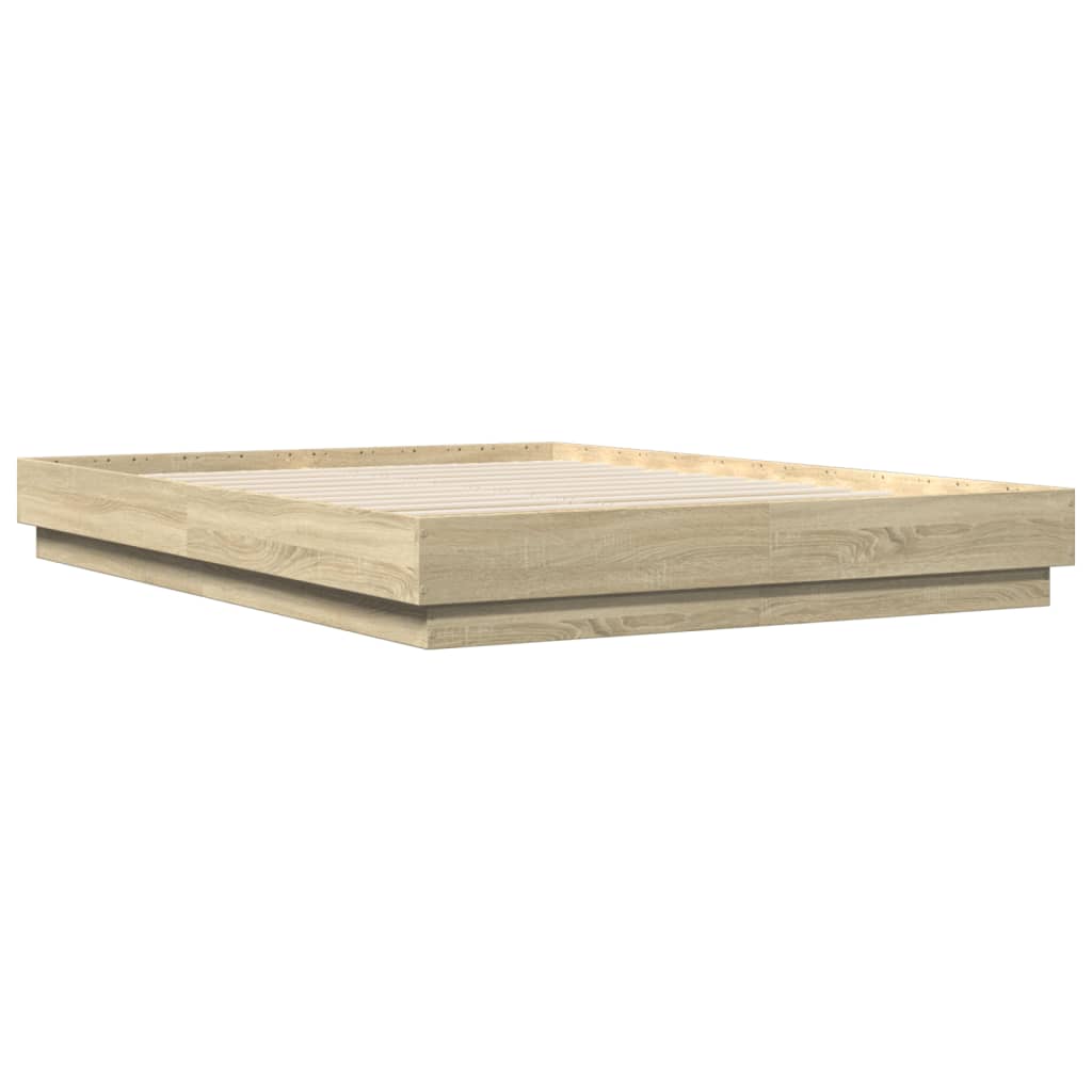 vidaXL Πλαίσιο Κρεβατιού Sonoma Δρυς 160x200 εκ. Επεξεργασμένο Ξύλο