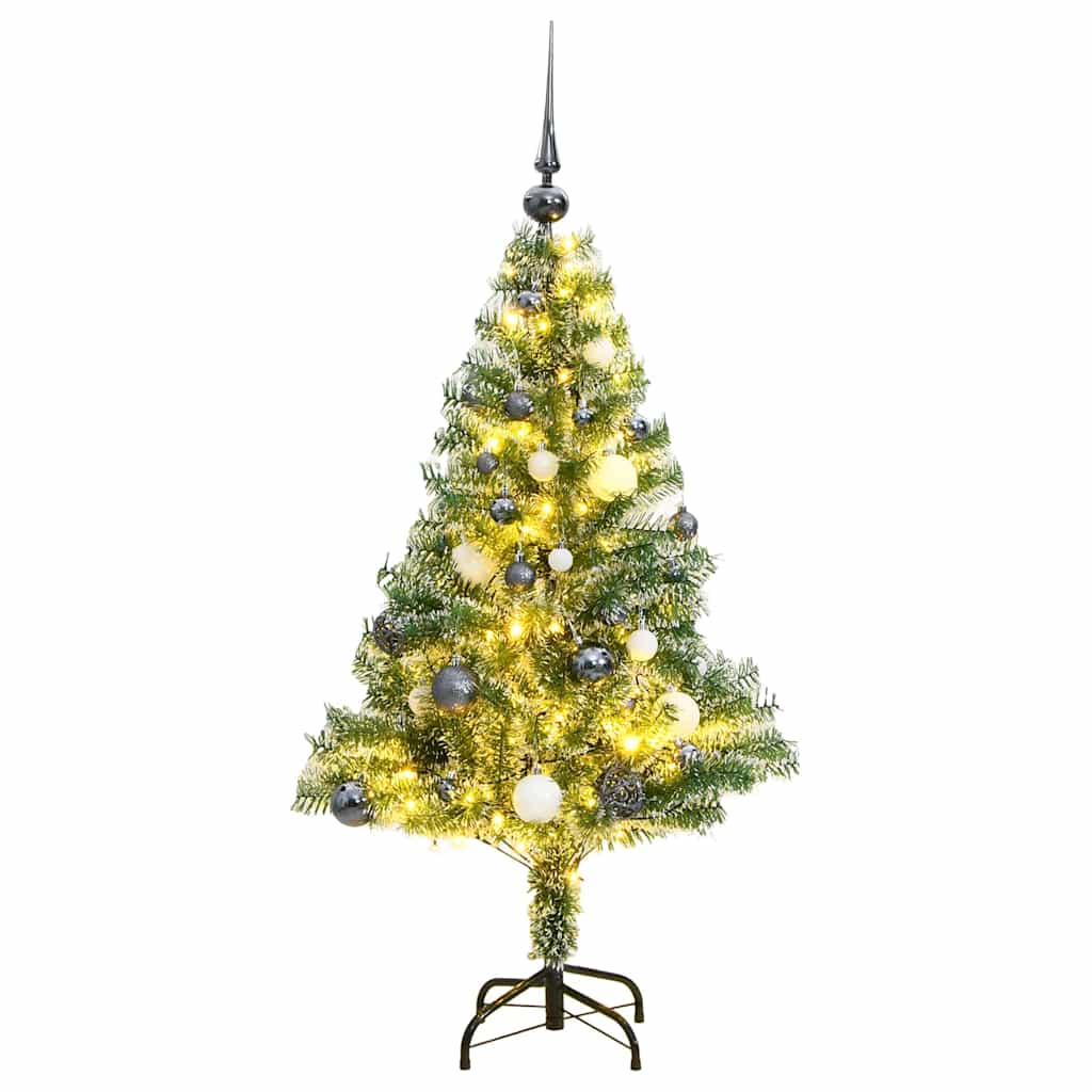 vidaXL Χριστουγεν. Δέντρο Τεχνητό με 150 LED/Χιόνι/ Μπάλες 120 εκ.