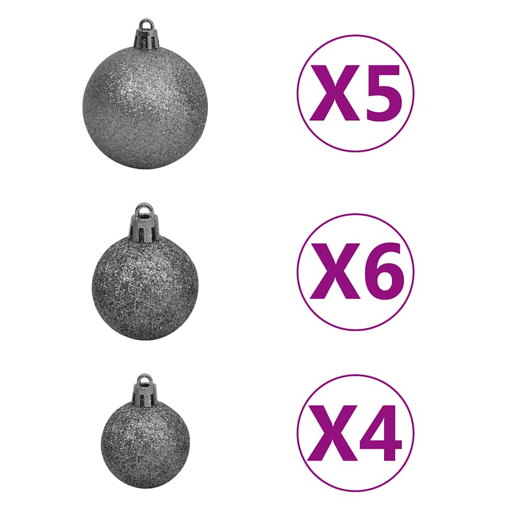 vidaXL Χριστουγεν. Δέντρο Τεχνητό Αρθρωτό με 150 LED & Μπάλες 120 εκ.