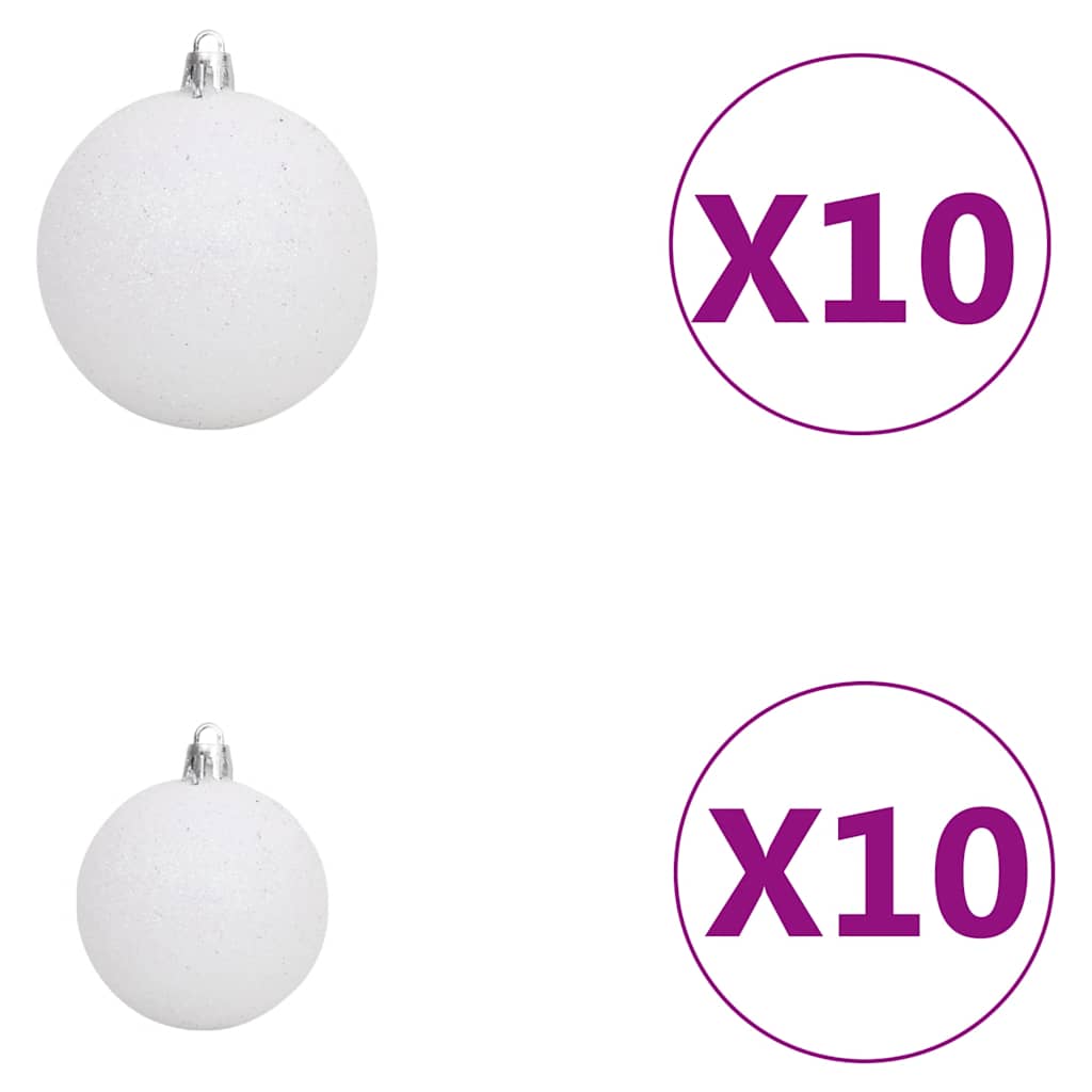 vidaXL Χριστουγεν. Δέντρο Τεχνητό με 300 LED/ Μπάλες/Χιόνι 210 εκ.