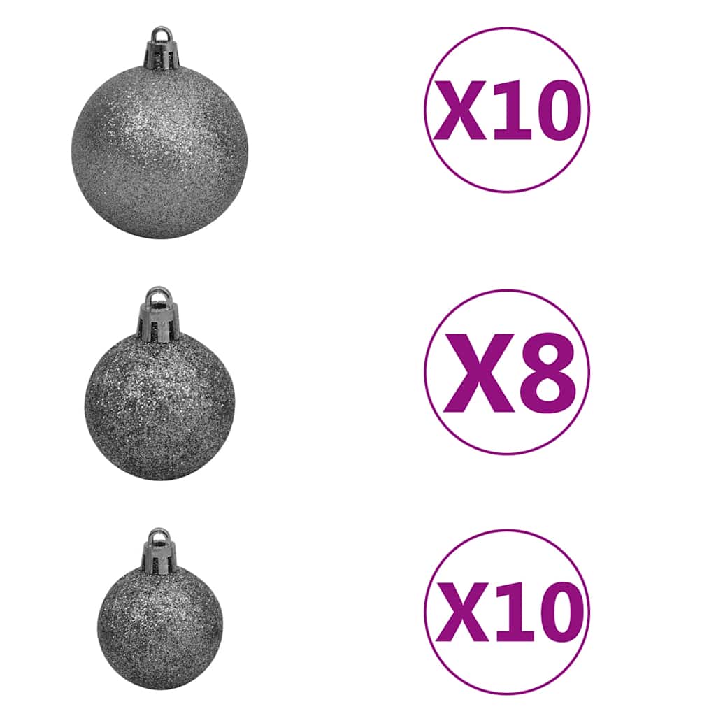 vidaXL Χριστουγεν. Δέντρο Τεχνητό με 300 LED/ Μπάλες/Χιόνι 210 εκ.