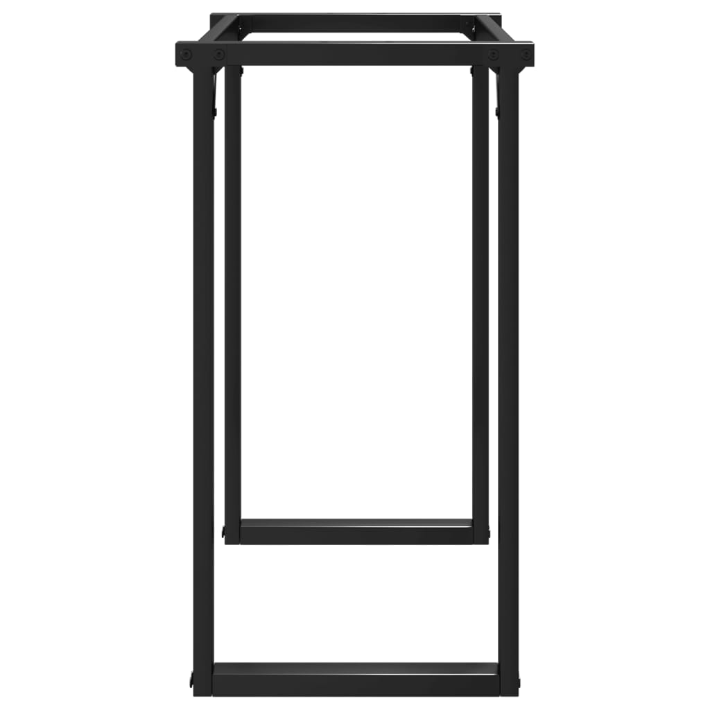 vidaXL Πόδια Τραπεζαρίας σε Σχήμα «Ο» 80x40x73 εκ. Ατσάλι